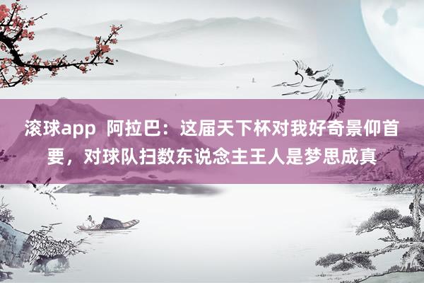 滚球app  阿拉巴：这届天下杯对我好奇景仰首要，对球队扫数东说念主王人是梦思成真