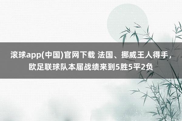 滚球app(中国)官网下载 法国、挪威王人得手，欧足联球队本届战绩来到5胜5平2负